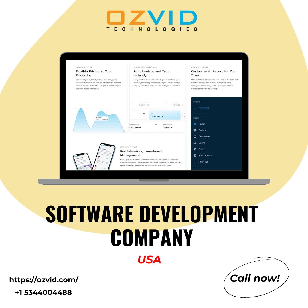 Software Development Company in USA Offering Scalable Solutions – OZVID Technologies