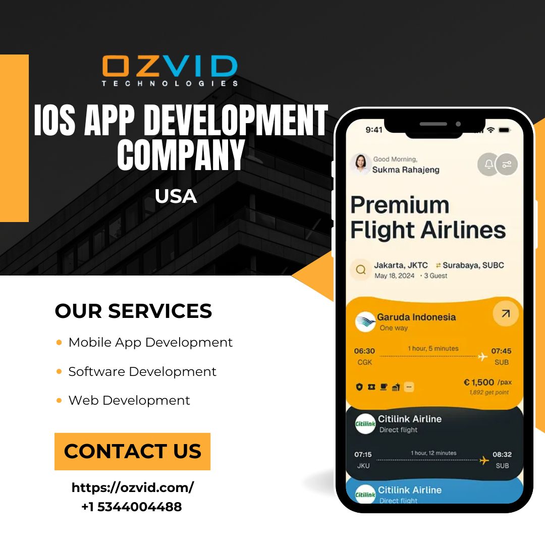 Best iOS Mobile App Development Company in Texas – OZVID Technologies