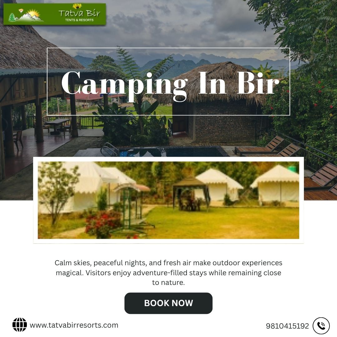 Experience Camping in Bir with Scenic Mountain Surroundings
