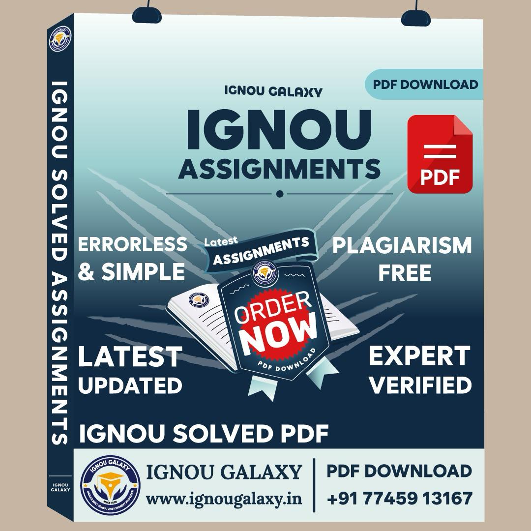 IGNOU Assignment