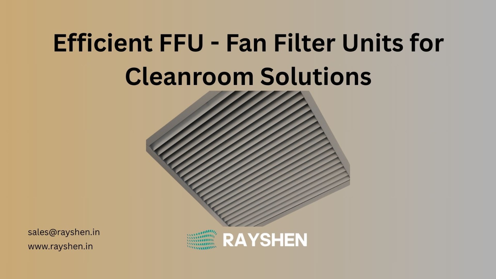 Premium FFU Solutions for Clean Room Air Filtration