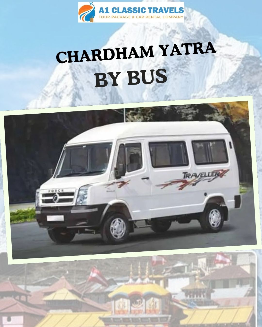 Comfortable Chardham Yatra by Tempo Traveller from Jaipur
