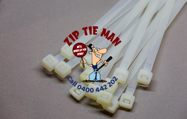 Premium White Cable Ties for Cars – Zip Tie Man
